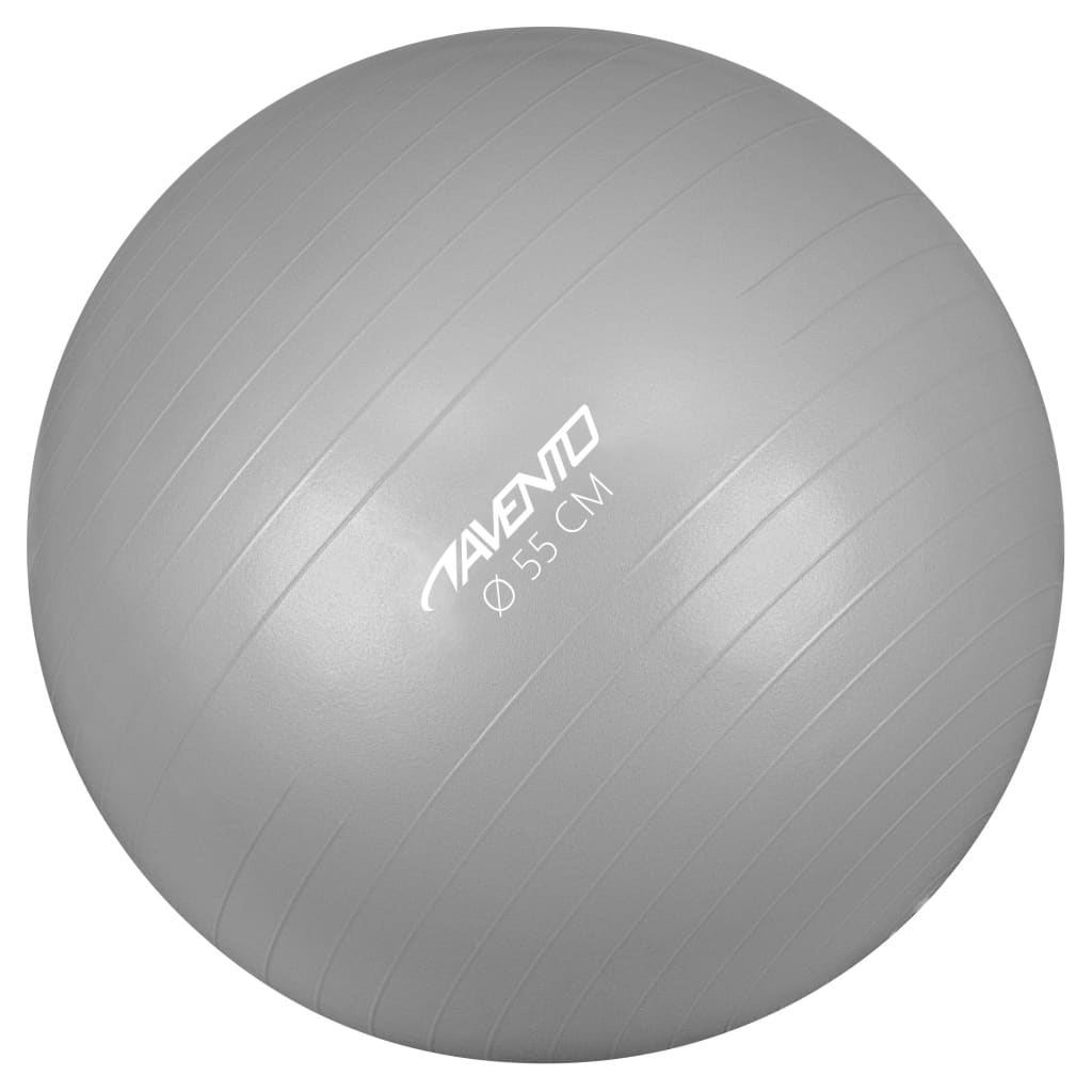 Avento ezüstszínű fitneszlabda átm. 55 cm