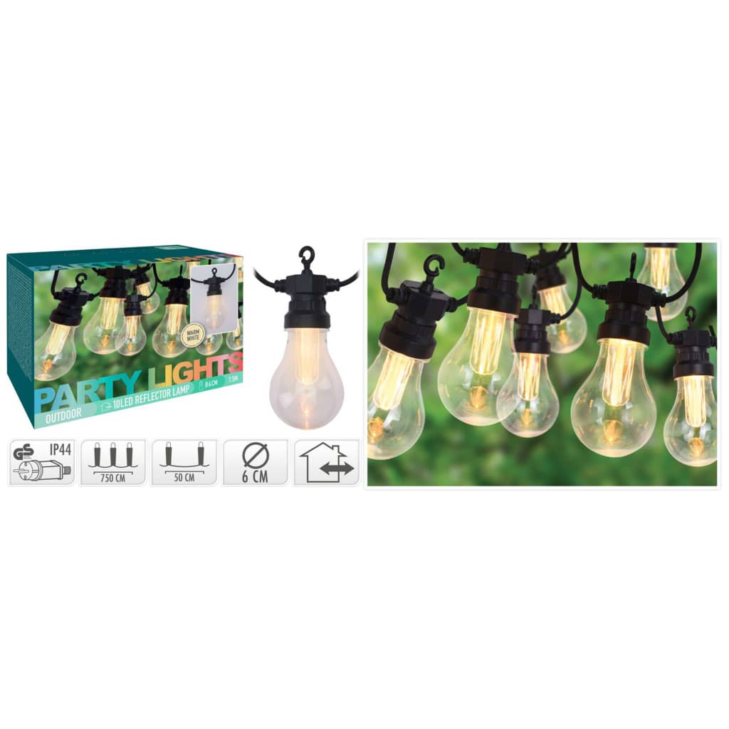 ProGarden 10 LED-es kerti lámpa 3,2 V